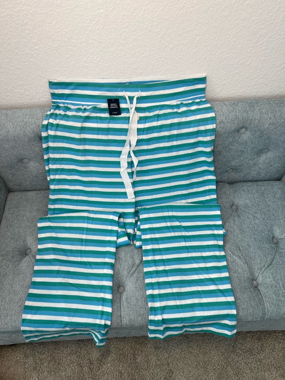 J. Crew Cotton Long sleeve knit pajama set - Picture 5 of 9
